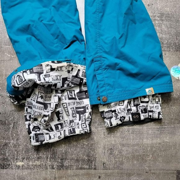 Roxy snowboard pants dark Teal size medium - Picture 6 of 9
